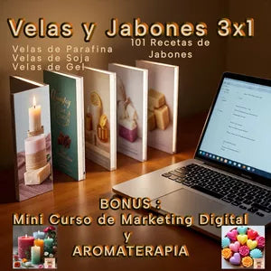 Velas y Jabones Artesanales 3x1
